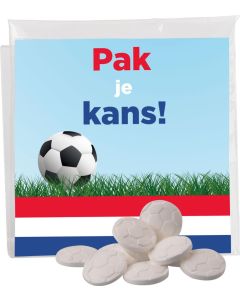 Gefüllter Beutel mit farbigem Inlay