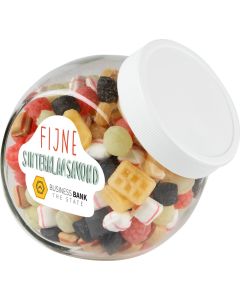 Medium Glaskrug 0,9L, mit verschiedenen Füllvarianten