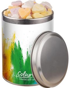 Mittelgroße runde Dose, mit verschiedenen Füllvarianten, 0,9 l