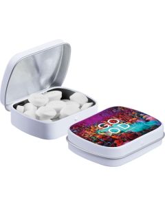 Mini Klappdeckeldose mit Pfefferminz