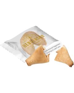 Glückskeks in bedruckter Folie