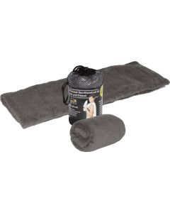 Sporthandtuch 70x140cm grau