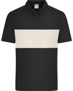 Unisex Poloshirt mit Kontrasteinsatz