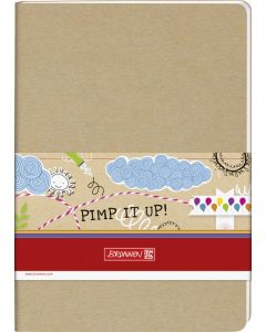 BRUNNEN Notizheft Pimp it up! A5 Einband Naturkarton