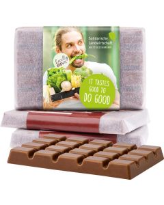 Design Schokolade in Pergaminpapier - inkl. Druck