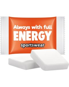 Traubenzucker Quadratisch mit Vitamin C, Zitronengeschmack - inkl. Druck