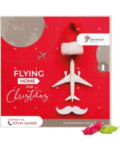 Adventskalender quadratisch - Ritter SPORT Schokowürfel - Blister kompostierbar - inkl. Druck