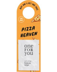 Werbeanhänger, Erfrischungstuch - inkl. Druck