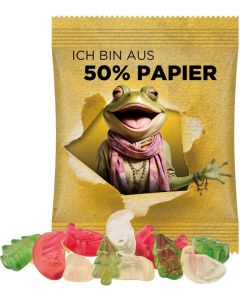 Minitüte 10 g Trolli Weihnachtsmischung - Folie nach Wahl - inkl. Druck