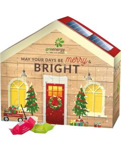 Adventskalender Haus - Füllgut nach Wahl - inkl. Druck