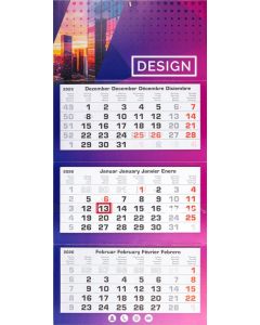 3-Monatswandkalender Mehrblock - 33 x 70 cm