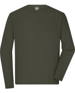 Herren Arbeits Langarmshirt mit Bio Baumwolle und UV-Schutz UPF 50+