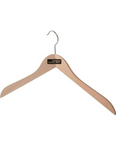 Klassischer Holz-Kleiderbügel gewinkelt