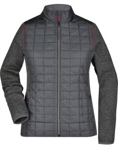 Damen Strickfleecejacke Hybrid