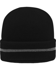 Klassische reflektierende Strickmütze