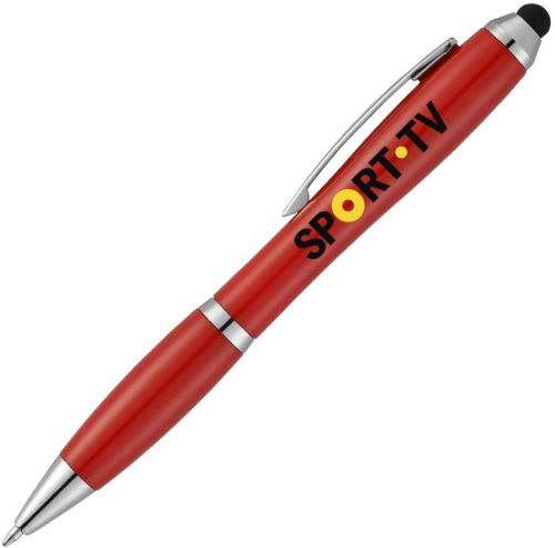 Nash Stylus Kugelschreiber mit farbigem Griff und Schaft als Werbeartikel