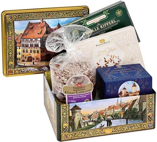 Nürnberger Schatzkästchen mit Elisen-Lebkuchen als Werbeartikel