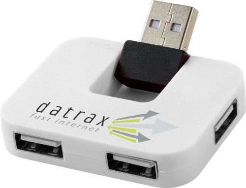 USB Hub Gaia mit 4 Anschlüssen als Werbeartikel