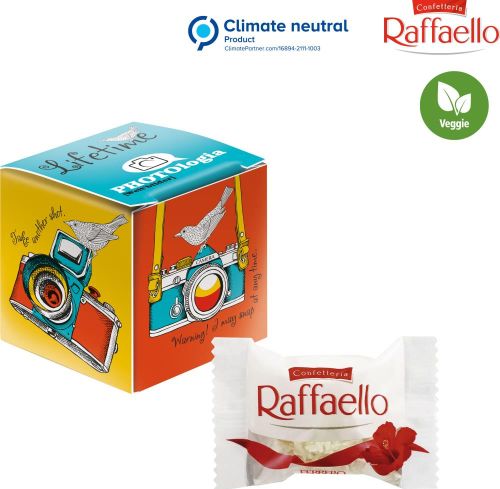 Mini Promo-Würfel mit Raffaello von
Ferrero als Werbeartikel