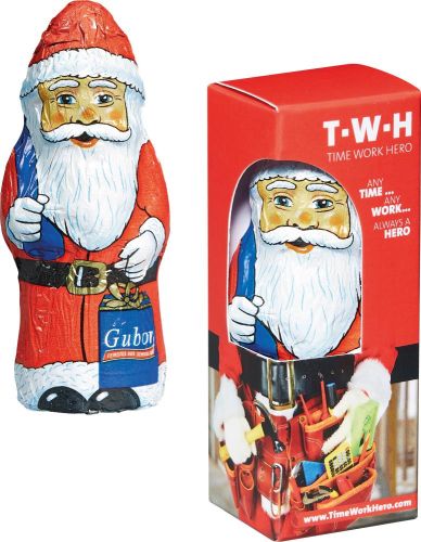 Gubor Weihnachtsmann in Geschenkbox als Werbeartikel