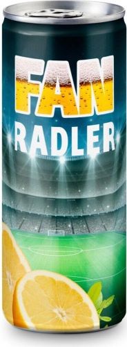 Radler – Mischgetränk aus Bier und Zitronenlimonade, spritzig und frisch, 250 ml als Werbeartikel