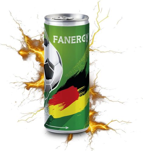 Promo Energy – Energy drink zur Fußball Europameisterschaft 2024 – 250 ml als Werbeartikel