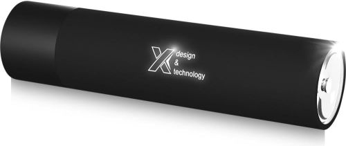 SCX.design F10 2500 mAh Taschenlampe mit mit Leuchtlogo als Werbeartikel
