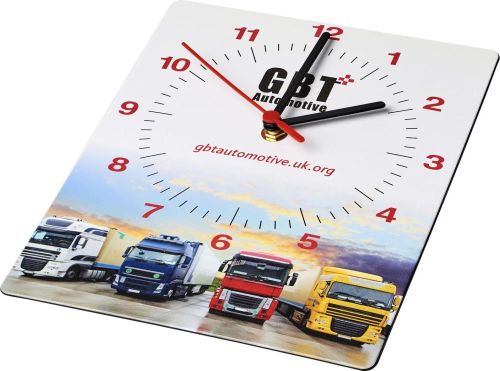 Brite-Clock® rechteckige Wanduhr als Werbeartikel