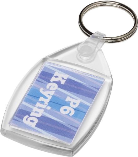 Schlüsselanhänger Lita mit Metallclip als Werbeartikel