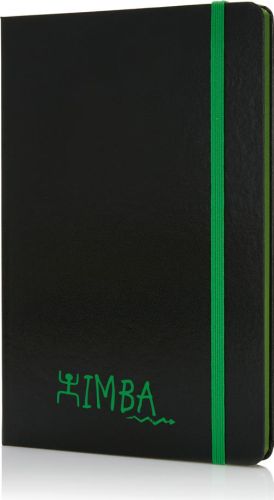 Deluxe Hardcover A5 Notizbuch mit coloriertem Beschnitt als Werbeartikel