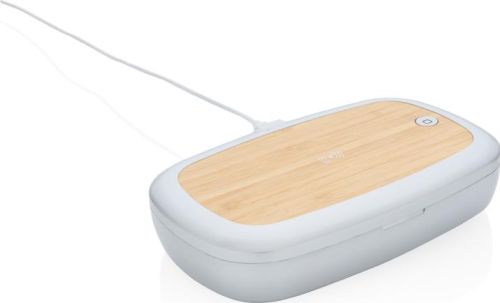 Rena UV-C Sterilisations-Box mit 5W Wireless Charger als Werbeartikel
