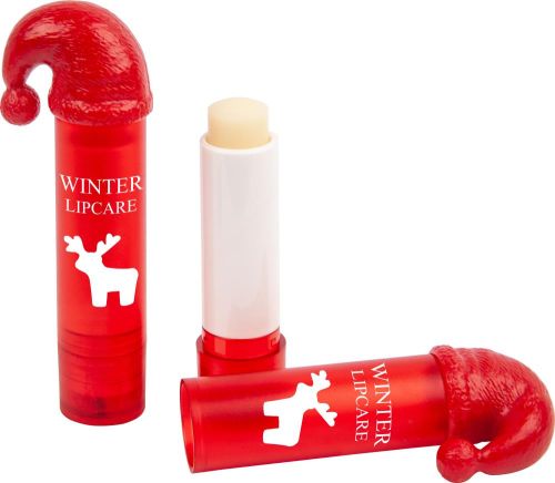 Lippenpflegestift LipNic mit Nikolausmütze als Werbeartikel