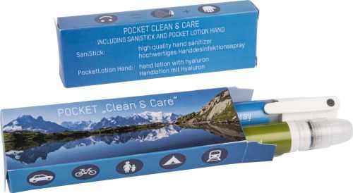Pocket Set Clean u. Care Handpflege indiv. Box als Werbeartikel