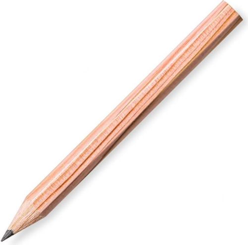 Staedtler Bleistift hexagonal, natur halbe Länge als Werbeartikel