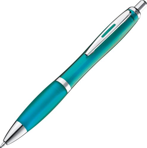 Kugelschreiber mit farbig transparentem Schaft, 11682 als Werbeartikel
