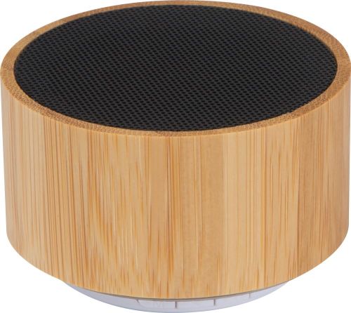 Bluetooth Lautsprecher mit Bambusummantelung, 30969 als Werbeartikel