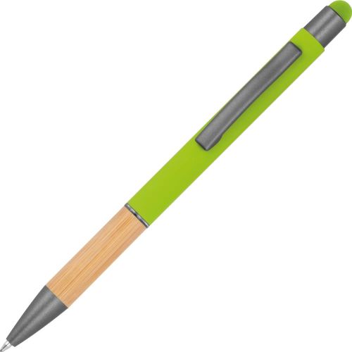 Kugelschreiber mit Griffzone aus Bambus, 13581 als Werbeartikel