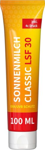 Sonnenmilch LSF 30, 100 ml Tube als Werbeartikel