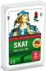 Kartenspiel Skat dt. oder französisches Bild, im Kunststoffetui - inkl. Druck als Werbeartikel