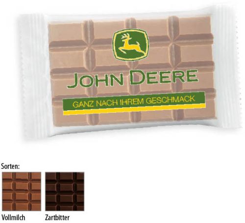 Schokoladentäfelchen 20g 1 Stück als Werbeartikel