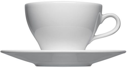Porzellan Milchkaffeetasse, 330ml als Werbeartikel