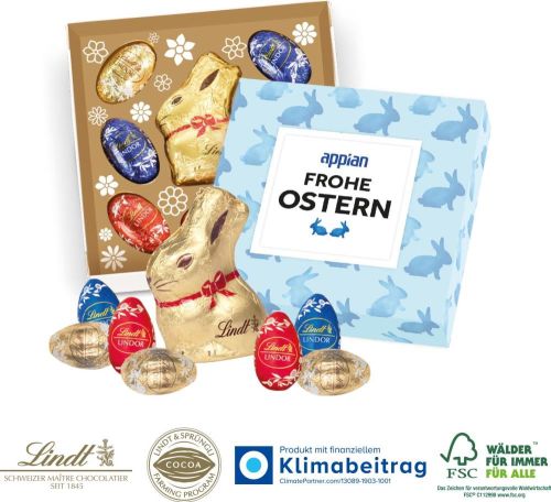 Kleiner Ostergruß von Lindt - inkl. Digitaldruck als Werbeartikel
