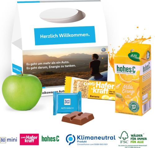 Snack Pack Fitness, Klimaneutral, FSC® als Werbeartikel