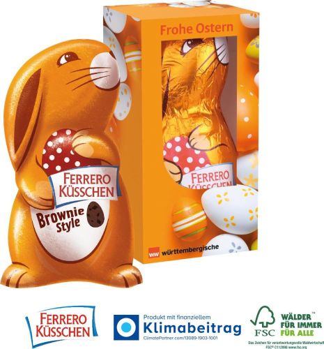 Ferrero Küsschen Osterhase, 70 g - inkl. Digitaldruck als Werbeartikel