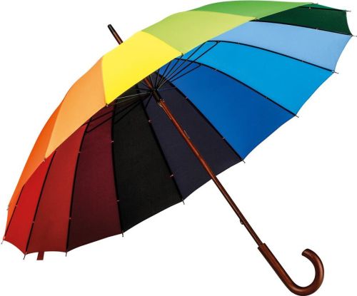 16-Speichen Regenschirm Duha als Werbeartikel