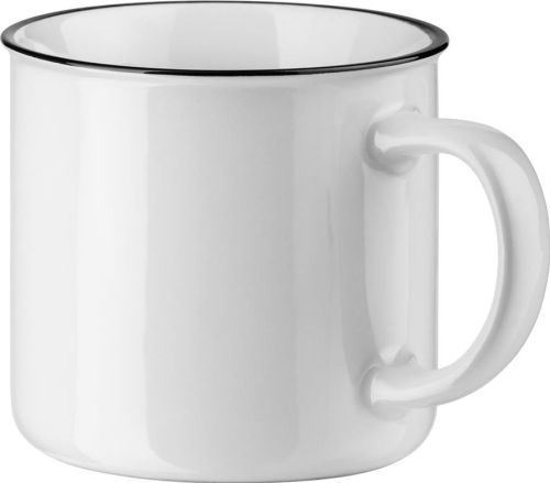 Tasse aus Keramik 360 ml Vernon White als Werbeartikel