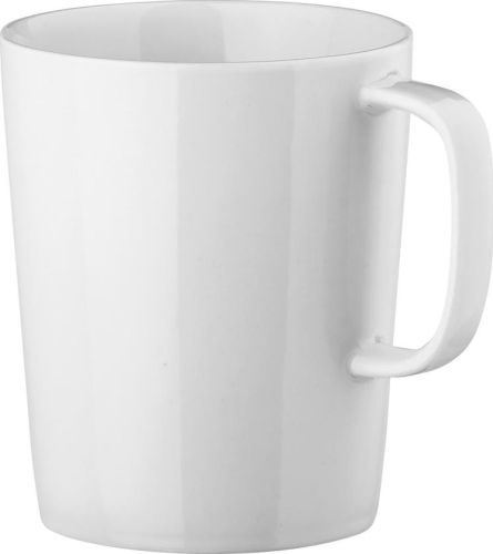 Tasse aus Porzellan 320 ml Nels White als Werbeartikel