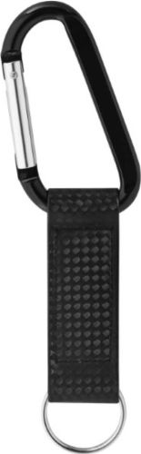 Metmaxx® Schlüsselanhänger ImageClick Carbon schwarz als Werbeartikel
