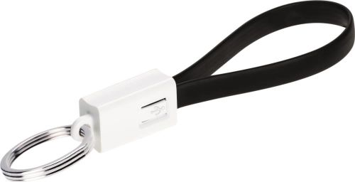 Schlüsselanhänger mit abnehmbarem Micro-USB Kabel als Werbeartikel