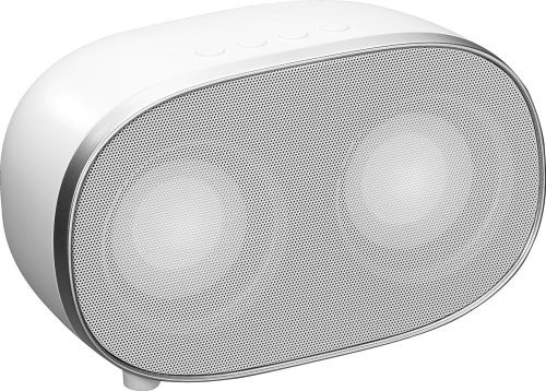 Wireless-Lautsprecher mit beleuchteten Bass-Membranen als Werbeartikel